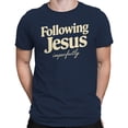 thumbnail image 2 of Following Jesus Imperfectly Men's Navy T-shirt, 2 of 3
