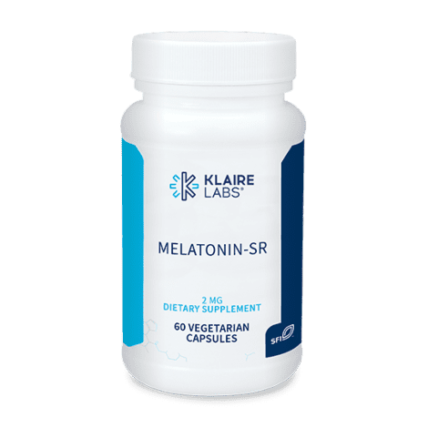 Klaire Labs Melatonin-SR - Sustained 'Time Release' Melatonin 2mg Capsules - Sleep Support for Men & Women (60 Capsules)