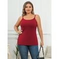 thumbnail image 5 of Charmo Plus Size Tank Tops for Womens Adjustable Strap Cotton Undershirt with Shelf Bra 1X-5X, 5 of 9