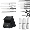 McCook MC69B 20Piece German Stainless Steel Chef Knife Set with Paring