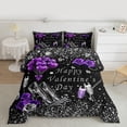 thumbnail image 2 of Castle Fairy Floral High Heels Queen Comforter Set,Valentine's Day Bedding Comforter Set, 2 of 8