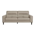 thumbnail image 5 of Willow 76 Inch Sofa- Plush Beige Top Grain and Faux Leather- Solid Wood, 5 of 6