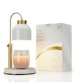 thumbnail image 1 of QJUHUNG Warming Candle Light And Lavender Candle Set With 2 Bulbs  Timer And Dimmer  Compatible With Large Yankee Candle Jar  Height Adjustable  Black/White  110-120 Volts, 1 of 6