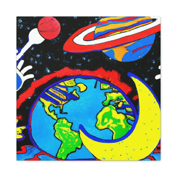 Celestial Planet Harmony - Canvas