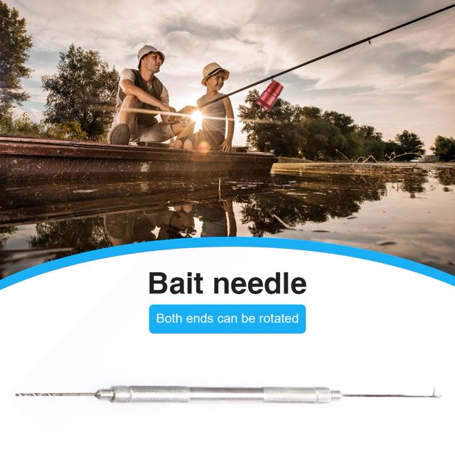 10Uds. Cebo Aguja Carpa Pesca Aparejo Taladro Pellet Empalme Extractor Herramienta Plata