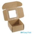 thumbnail image 4 of Caja de Jabón de Papel PATIKIL, Paquete de 30, 7.5 x 7.5 x 4 cm, Marrón, 4 of 6