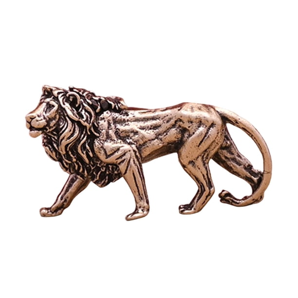 Estatua de león, escultura animal, adorno para chimenea, pasillo, mesa, centro de mesa, estantería.