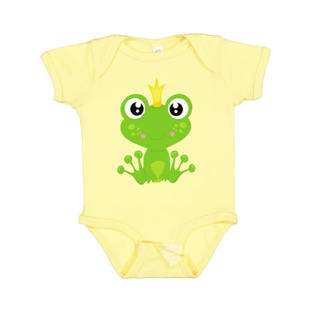 

Inktastic Cute Frog Green Frog Frog Prince Crown Gift Baby Boy or Baby Girl Bodysuit