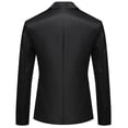 thumbnail image 2 of Mens Casual Slim Suit Jacket, One Button Notched Lapel Business Blazer Jacket, 2 of 5