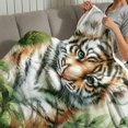 thumbnail image 4 of FCXZI Tiger Cub Fuzzy Fluffy Soft Cozy Flannel Blanket, Multi-Purpose 50x60in, 4 of 7
