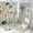 style-1021, variant on Shower Curtain Sets with Rugs 4 Piece Underwater Coral Reef Seahorses Shells Shower Curtain Set with Rugs Ocean Themed Seashell Coral Seahorse 12 Plastic Hooks for Bathroom Decor 72inch X 72inch