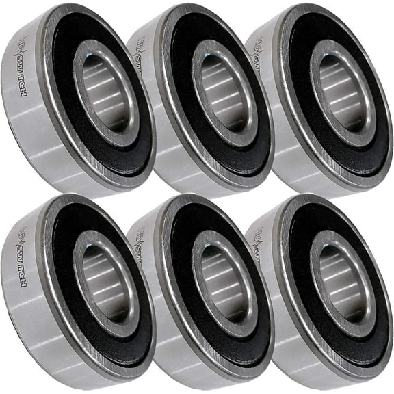 HD Switch Spindle Bearing Rebuild for John Deere D100 D110 D120 D130 D140 D150 D155 D160 D170 LA100 LA105 LA115 LA120 LA130 LA140 LA145 LA155 GY21098 w/High Speed C3 Upgrade (6 Pack)