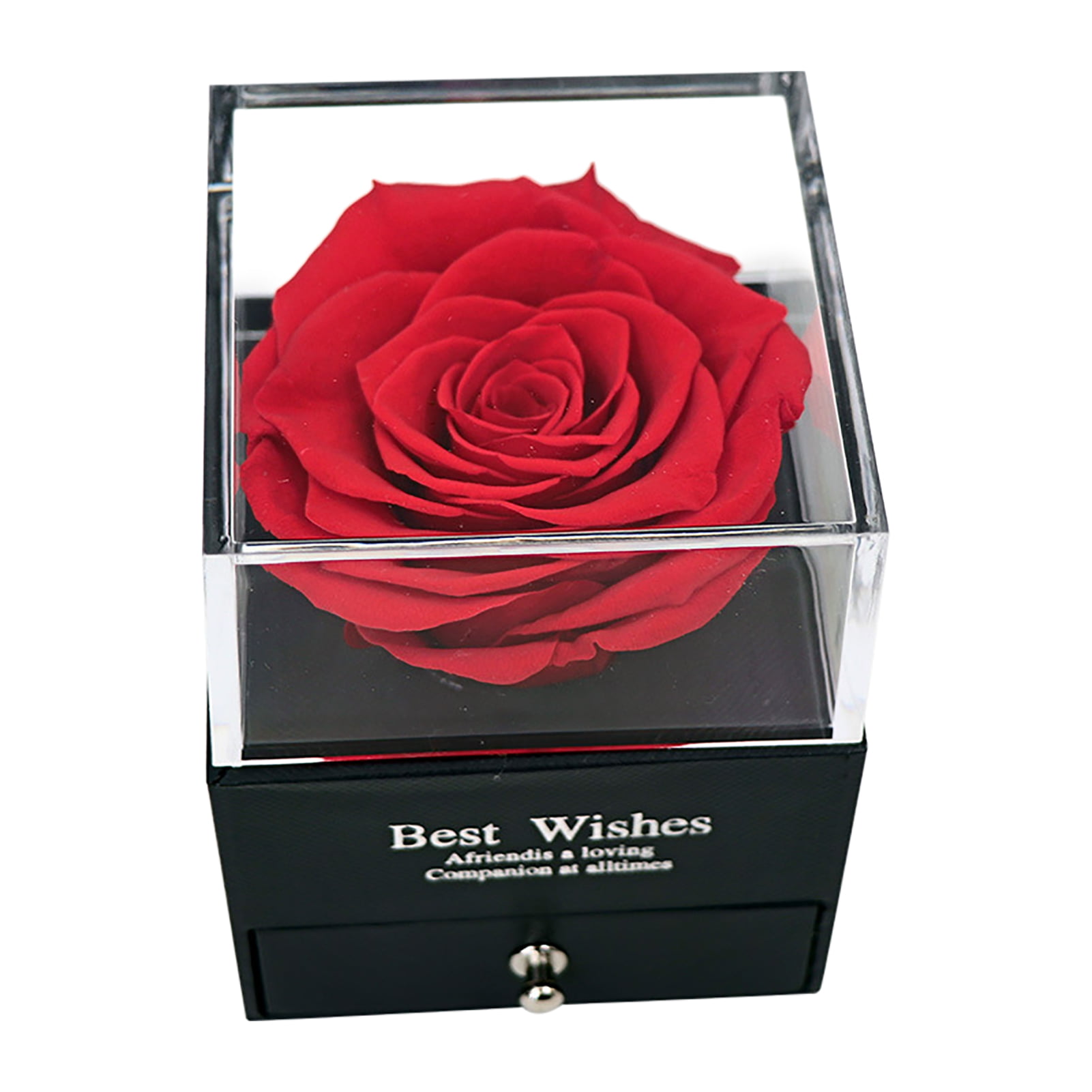 Eternal  Roses Wedding Favor For Guest in Bulk Luxury Preserved Roses in Box Real Fresh Preserved Forever Roses Acrylic Box Wedding Gifts
