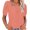 Orange, variant on Square Neckline Women Casual Puff Sleeve Lace Blouse Shirt Tops
