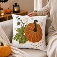 thumbnail image 5 of 2pcs Plush 3D Fall Pumpkin Maple leaf Throw Pillows Covers,Thanksgiving Halloween Fall Decor,Fall Pillow Covers for Home Sofa Couch Bed, 5 of 5