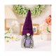 thumbnail image 2 of Gorro de punto morado sin rostro para Navidad, muñeco de anciano, decoración navideña, adornos colgantes, árbol de casa morado, 2 of 5