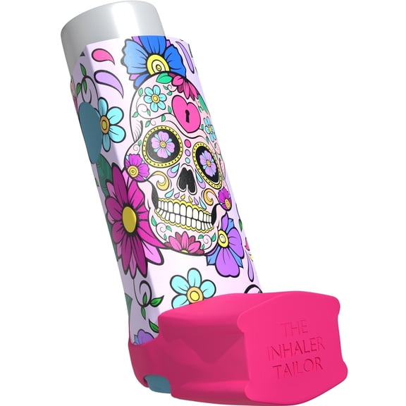 The Inhaler Tailor Classic Size Day Of The Dead Inhaler Case, Inhaler Not Included