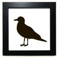 thumbnail image 1 of Black Seagull Animal Portrayal Black Square Frame Picture Wall Tabletop, 1 of 3