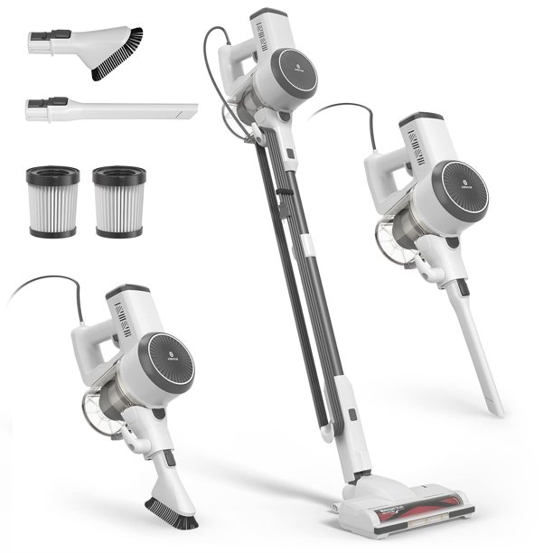 Corded Stick Vacuum Cleaner, 600W Powerful 20KPA Suction Stick Vacuum