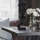 thumbnail image 3 of Silence is Gold Thinker Statue Abstract Art Resin Figurine Black, 3 of 5