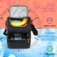 thumbnail image 3 of Bolsa de Almuerzo de Doble Cubierta de Aislamiente Bag Fug-Profect Bolson Bolsa de Enfriador Bolso para Hombres Mujeres para Acampar Al Aire Libre Picnic Playa, 3 of 6