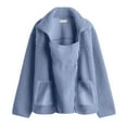 thumbnail image 3 of Baby Wearing Jacket Maternity Winter Clothes Maternity Coats for Women Baby Wearing Jacket Women Winter Warm Fleece Maternity Coats Full Zip 3 In 1 Babywearing Jackets Pregnancy Clothes, Blue-M, 3 of 5