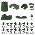 thumbnail image 1 of BRIGHTFUFU 100pcs Soldado Estatuilla Juguetes Juguetes Soldado Moldes Militar Wargaming Modelo de plástico Kit, 1 of 7