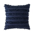 thumbnail image 2 of Pgyong Liquidation! Housse de Coussin Moderne à Franges - Housse de Coussin Unie pour Canapé, Lit, Chaise - Housse de Coussin Décorative - 18x18 Pouces Carrée, 2 of 5