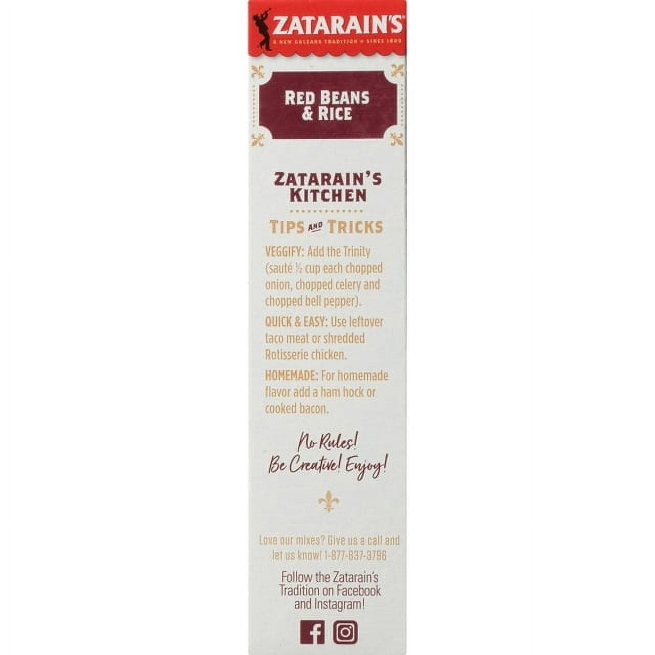 Zatarain's Red Beans & Rice, 8 oz Gluten-Free, Pack of 2