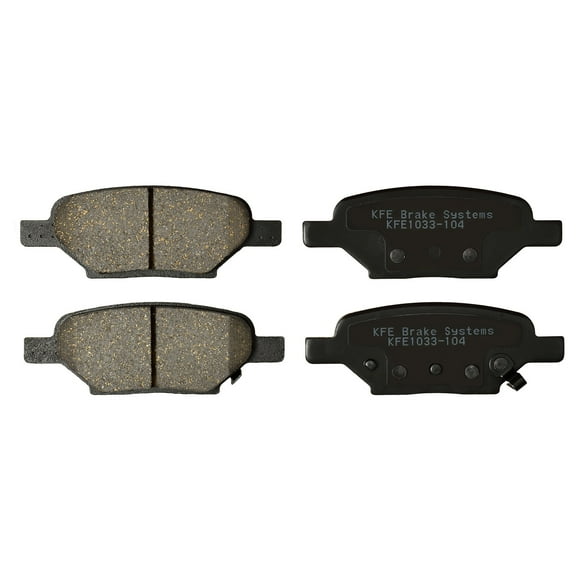 KFE KFE1033-104 Ultra Quiet Advanced Premium Ceramic Brake Pad REAR Set Compatible With: 2006-2012 Chevrolet Malibu, Chevy Cobalt, HHR; 2005-2010 Pontaic G6, G5; Saturn Aura