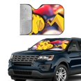 thumbnail image 4 of Windshield Sun Shade Foldable Car Front Window Sunshade For Car Suv Trucks Vans - Best Heat Shield Blocker Visor Cover Blocks Uv Rays And Keeps Your Vehicle Cool-Small, 4 of 5