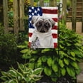 thumbnail image 2 of Carolines Treasures CK1385GF Pug Patriotic Flag Garden Size  Small multicolor, 2 of 2