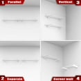 thumbnail image 4 of 2 Pack Garage Wall Shelves, 45x15 inch Wall Mounted Storage Shelves for Garage Heavy Duty Wall Shelving, Holds Up to 220 Lbs(White), 4 of 17
