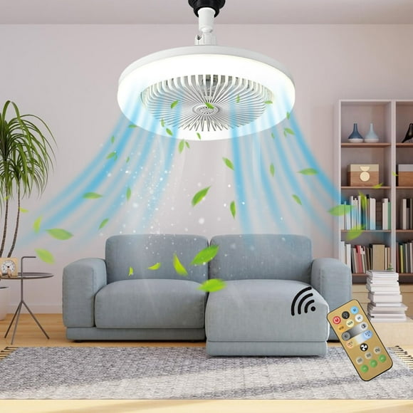 Ceiling Fans With Lights, Flush Mount Ceiling Fan with Lights and Remote, for Bedroom, Kids Room and Living Room