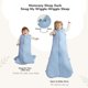 thumbnail image 5 of Saco de dormir Momcozy para niños pequeños de 12 a 24 meses, 1.5 TOG, azul, 5 of 8
