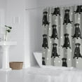 thumbnail image 2 of Black Labrador Shower Curtain 84"x72" ,Bathroom Decorative Shower Curtains Set with 12 Hooks,Modern Waterproof Washable Shower Curtain, 2 of 6