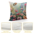 thumbnail image 4 of PHYHOO  Floral Throw Pillow Covers Pink Floral Romantic Wildflower Plants Decoration Pillow Cover Nature Scenery Cushion  for Couch Sofa Bedroom Car, 4 of 5