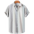 thumbnail image 3 of Camisas lisas de patchwork para hombre, ropa sencilla con estampado 3D, camisas hawaianas de playa, blusas Y2K de manga corta, ropa vintage, blusa con solapa, 3 of 5