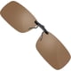 thumbnail image 1 of Frameless Clip-on Sunglasses, Uv400 Polarized Sunglasses Lens Dark Brown, 1 of 5