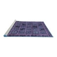 thumbnail image 2 of Ahgly Company Machine Washable Indoor Rectangle Abstract Blue Modern Area Rugs, 8' x 12', 2 of 4