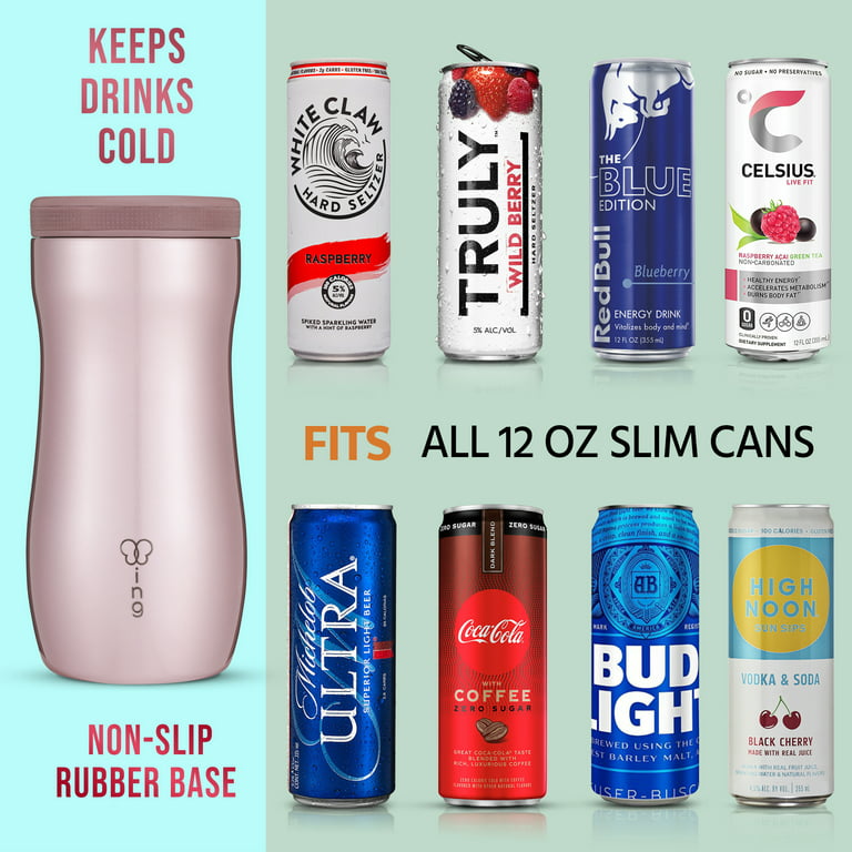 12 Oz Slim Can Cooler Tropical Beach GIft Energy Drinks Slim Beer Soda