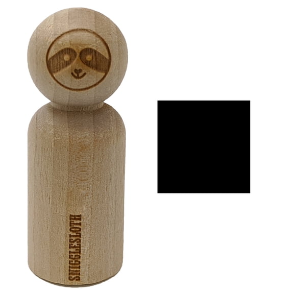 Square Solid Rubber Stamp for Scrapbooking Crafting Stamping - Small 3/4 Inch