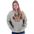thumbnail image 4 of Cute Dog Face Paw Print Puppy Lover Hoodie Sweatshirt Women Men Brisco Brands S, 4 of 6