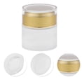 thumbnail image 5 of Unique Bargains 1 Pc Frosted Glass Dispensing Bottle for Bathroom 1.76oz Sand Gold Tone, 5 of 6