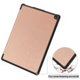 thumbnail image 3 of SaniMore for Amazon HD10 (2023) Case, Auto Sleep/Wake Rugged PC Tri-Fold Kickstand [Support iPad 1st/3rd Pencil Charging]  Shockproof Protective Case for Women Men, Rosegold, 3 of 10