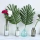thumbnail image 4 of Hojas artificiales Verdor Hojas de Monstera de imitación dorada Hoja de plantas con tallos para Luau Decoración de , 72PCS Fernando Hojas de palma, 4 of 8