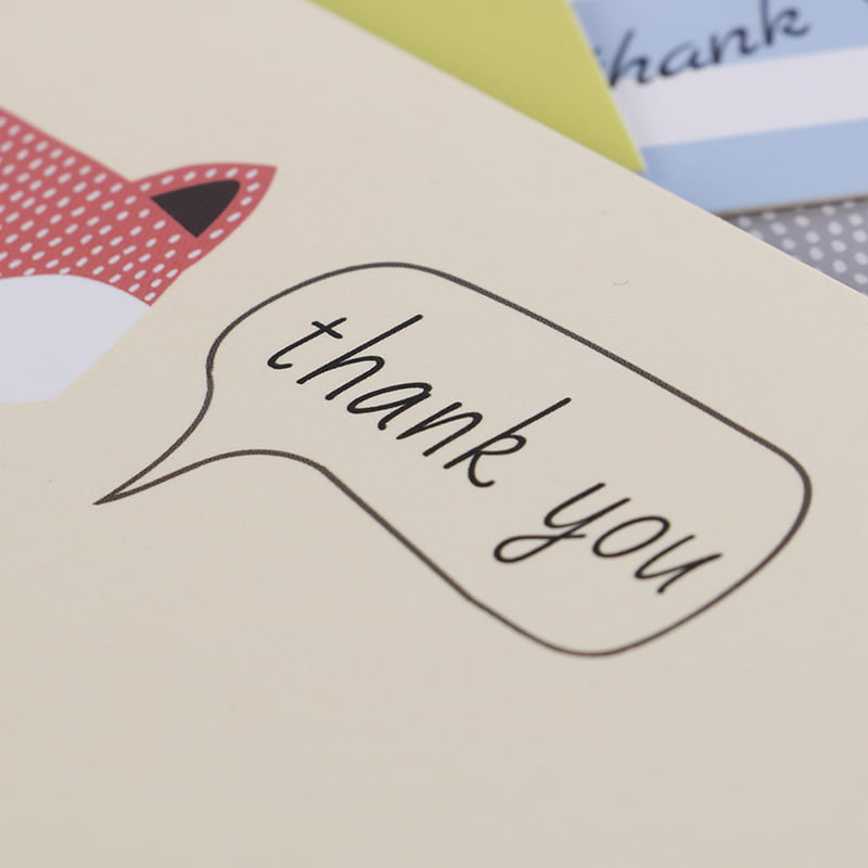 thank you cards birthday card for kids note cards with envelopes 6pcs/ jb 