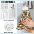 thumbnail image 6 of SEANATIVE Butterfly Hand Towels with Handing Loops Green Leaves Hanging Hand Towels for Bathroom Absorbent Kitchen Tie Towels Set of 2 Hanging Dish Towel Home Decor Accessories, 6 of 7