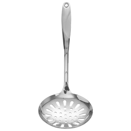 

NUOLUX 1PCS Classic Stainless Steel Skimmer Strainers Skimmer Spoon Ladle Colander
