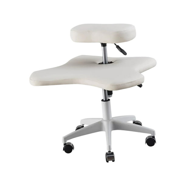 Silla con patas cruzadas, silla para arrodillarse, silla ergonómica para juegos, silla giratoria para computadora, silla de meditación con ruedas